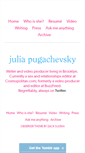 Mobile Screenshot of juliapugachevsky.com