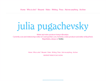 Tablet Screenshot of juliapugachevsky.com